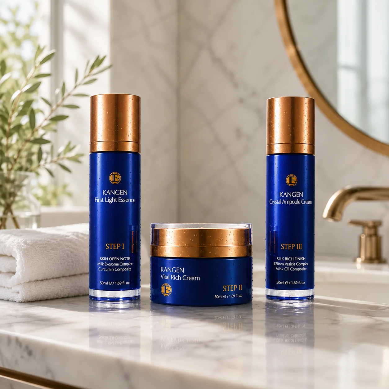 Kangen Beauté DD three-step skincare collection